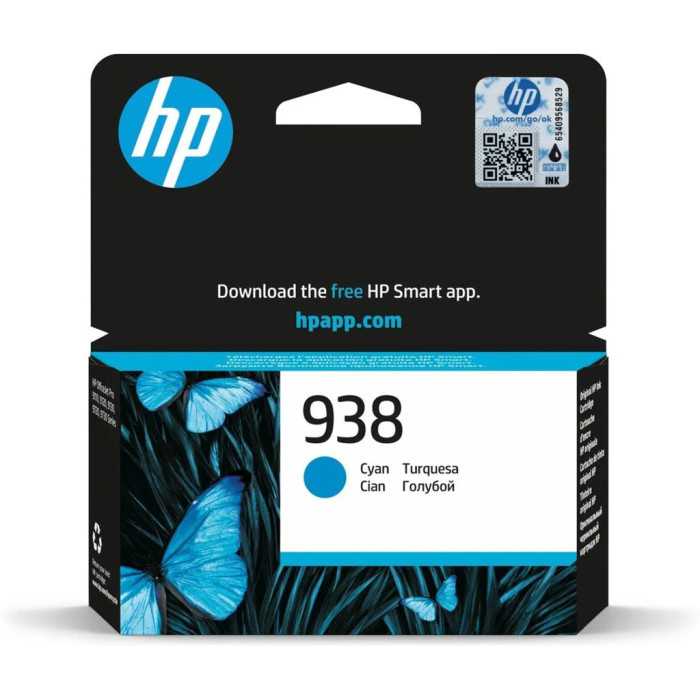 TINTEIRO HP 938 4S6X5PE CYAN TINTEIRO HP 938 4S6X5PE CYAN