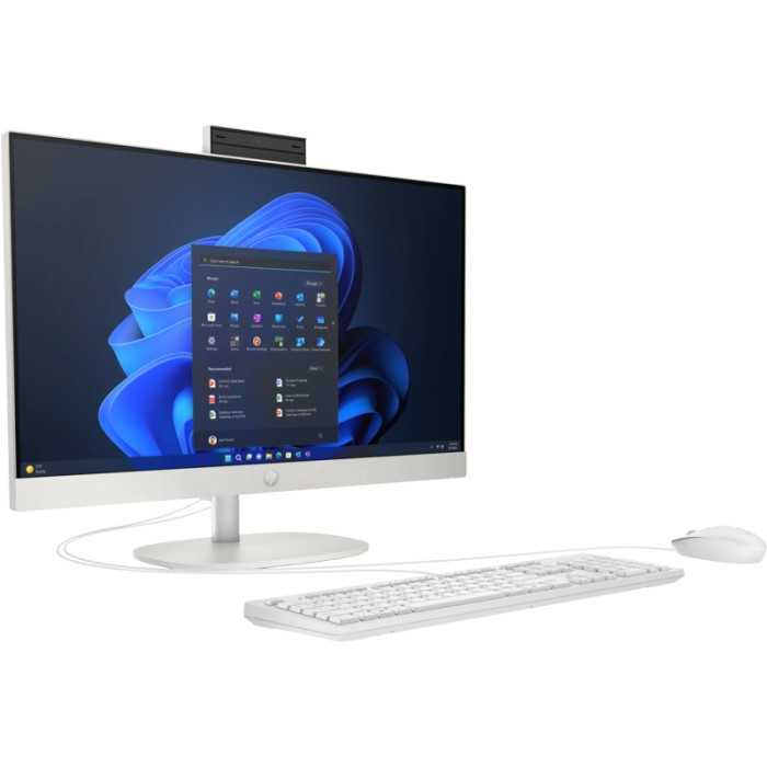 COMPUTADOR DE SECRETÁRIA HP ALL-IN-ONE 23.8' FHD U7-155U 8G 512GB SSD W11H BRANCO