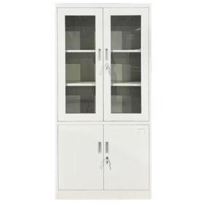 ARMÁRIO METÁLICO 4 PORTAS - VIDRADA