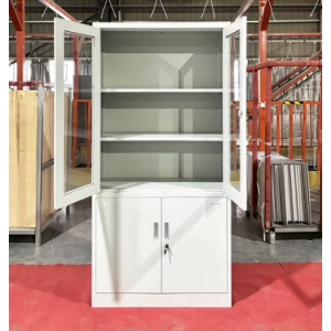 ARMÁRIO METÁLICO 4 PORTAS - VIDRADA