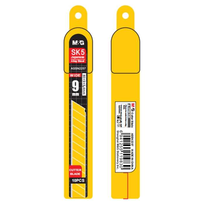 LÂMINA DE ESTILETE PARA XIZATO 9mm/10pcs