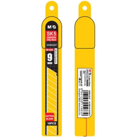 LÂMINA DE ESTILETE PARA XIZATO 9mm/10pcs