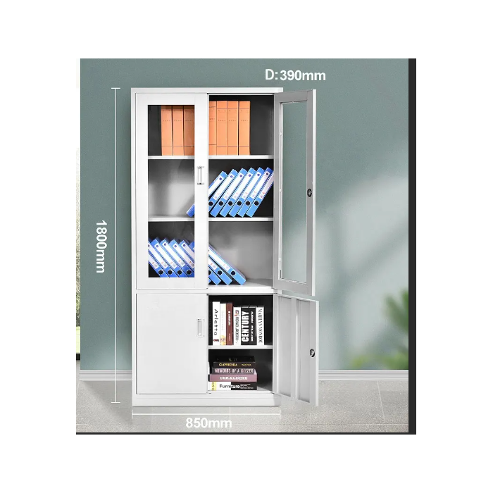 CACIFO METÁLICO - PORTAS DE VIDRO 1800X850X390