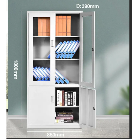 CACIFO METÁLICO - PORTAS DE VIDRO 1800X850X390