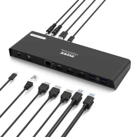 DOCKING STATION PORT CONNECT RJ45 4X USB HDMI USB-C DISPLAYPORT