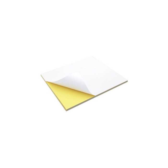 PAPEL A4 AUTOCOLANTE ADESIVA AMARELO (210mm x 279mm) 100 UNIDADES