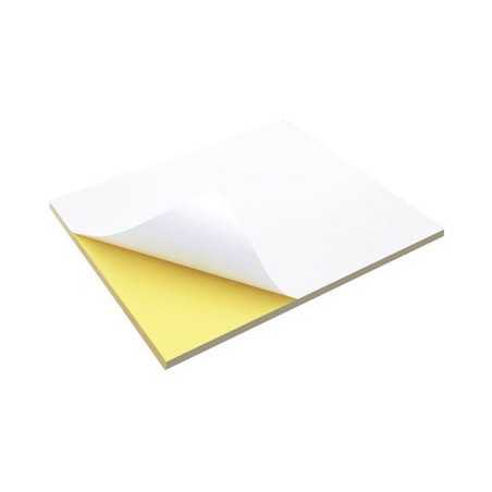 PAPEL A4 AUTOCOLANTE ADESIVA AMARELO (210mm x 279mm) 100 UNIDADES