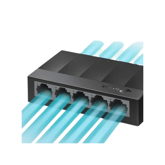 SWITCH 5 TP-LINK 10/100/1000 S/GESTÃO RJ45 DESKTOP