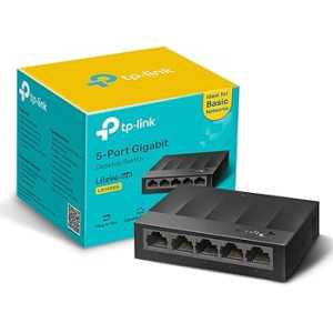 SWITCH 5 TP-LINK 10/100/1000 S/GESTÃO RJ45 DESKTOP