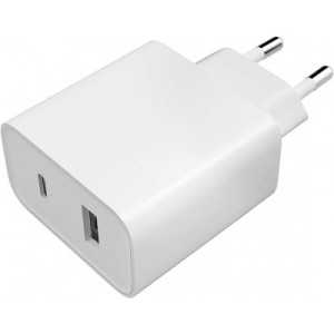 CARREGADOR XIAOMI MI USB-A /C FAST CHARGER 33W WHT