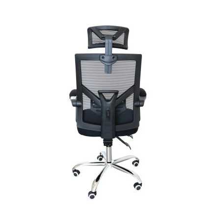 CADEIRA MESH EXECUTIVA COM REFOÇO 3 NIVEIS APOIO CABEÇA