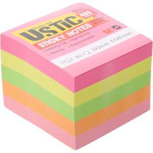 BLOCO DE NOTAS 3'x3' 76*76mm 400P 4CORES