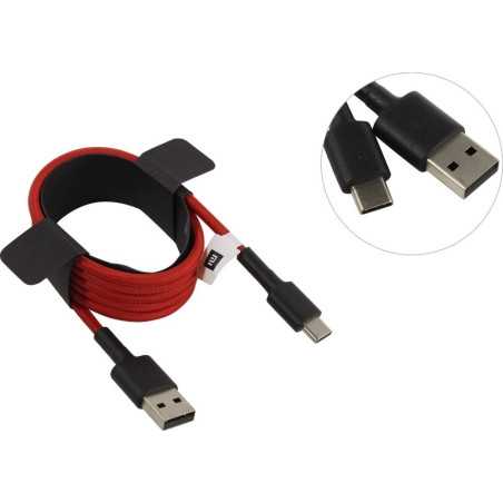 CABO XIAOMI MI BRAIDED USB TYPE-C 100CM VERMELHO