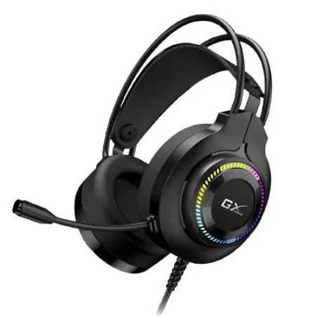 AUSCULTADORES GENIUS HS-GX580U USB RGB LED COM MICROFONE PRETO