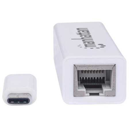 ADAPTADOR USB-C TO RJ45 Gigabit MANHATTAN