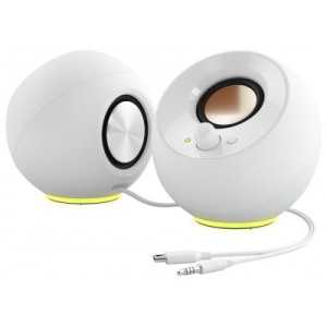 COLUNA CREATIVE 2.0 PEBBLE SE USB-C RGB BRANCO