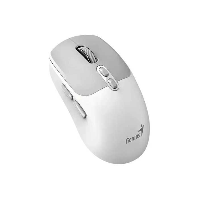 MOUSE GENIUS BT NX-8080S AI COPILOT SILENT 2.4GHZ BRANCO/CINZENTO
