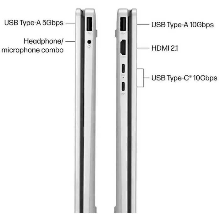 COMPUTADOR PORTÁTIL HP 14' OMNIBOOK I5-120U INTEL GRAPHICS 16GB 512GB SSD WUXGA W11H TOUCH PRATA