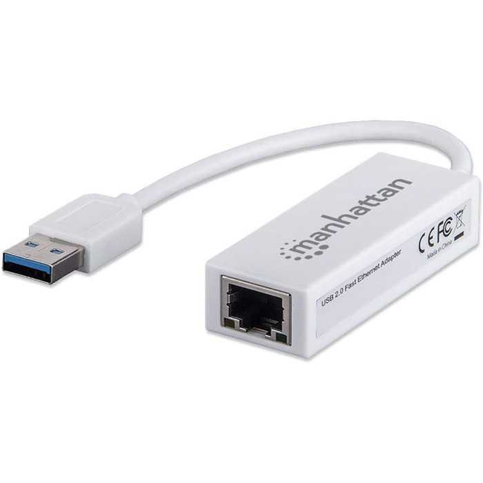 ADAPTADOR USB-A 2.0 PARA RJ45 MANHATTAN