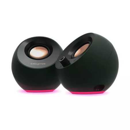 COLUNA CREATIVE 2.0 PEBBLE PRO BT/USB/3.5MM RGB PRETO COLUNA CREATIVE 2.0 PEBBLE PRO BT/USB/3.5MM RGB PRETO