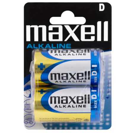 PILHA D LR20 PK/2 MAXELL ALKALINE