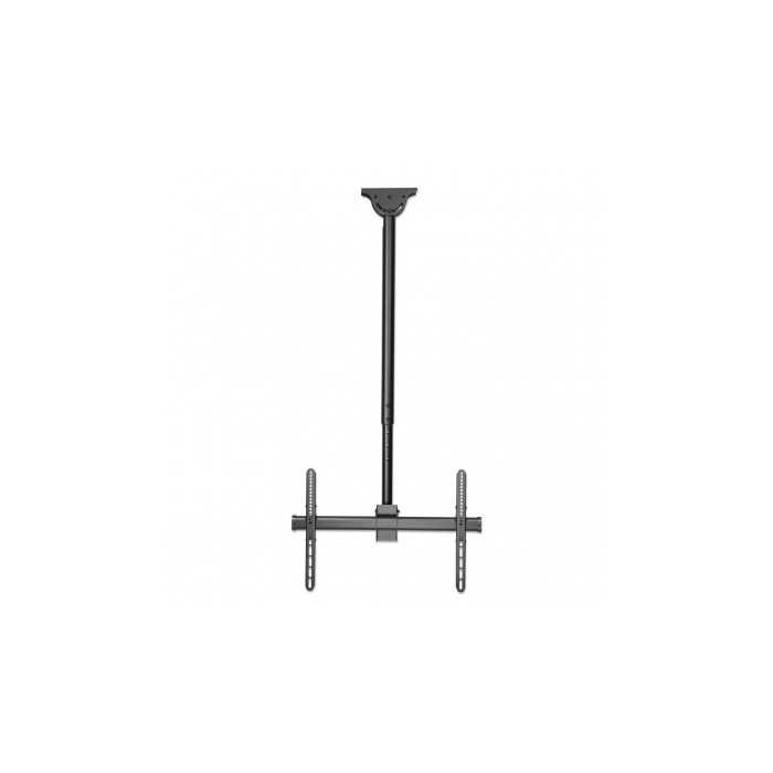 SUPORTE TV MANHTTAN 37' a 70' MÁX.50Kg AJUSTÁVEL, TETO, 360º, PRETO