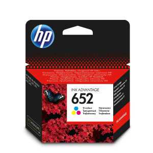 TINTEIRO HP 652 TRICOLOR