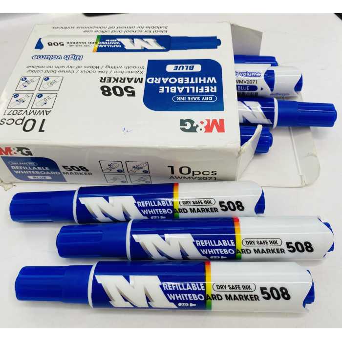 MARCADOR DE QUADRO BRANCO CARREGÁVEL AZUL