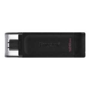 PEN DRIVE 128GB KINGSTON DATA TRAVELER DT70 3.2 USB-C PRETA