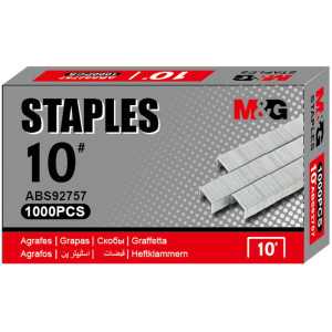 AGRAFOS Nº10 M&G 1000pcs 10/500