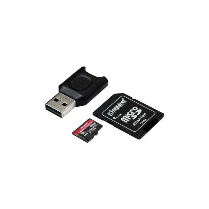 CARTÃO DE MEMÓRIA MOD MICRO SD 64GB + ADAPTADOR KINGSTON