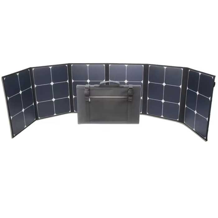 PAINEL SOLAR 120W DOBRÁVEL CONECTORES:SAE/MC4/Anderson