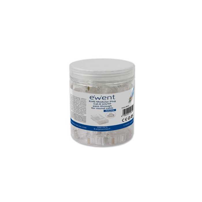 FICHAS RJ45 CAT 6 U/UTP AWG 23-26 100UN FICHAS RJ45 CAT 6 U/UTP AWG 23-26 100UN