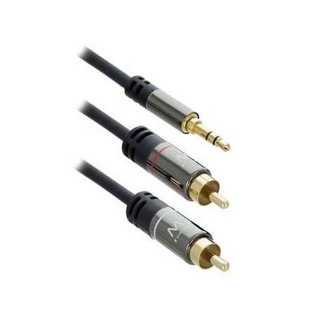 CABO ÁUDIO EWENT 3.5MM M TO 2X RCA 1.5M