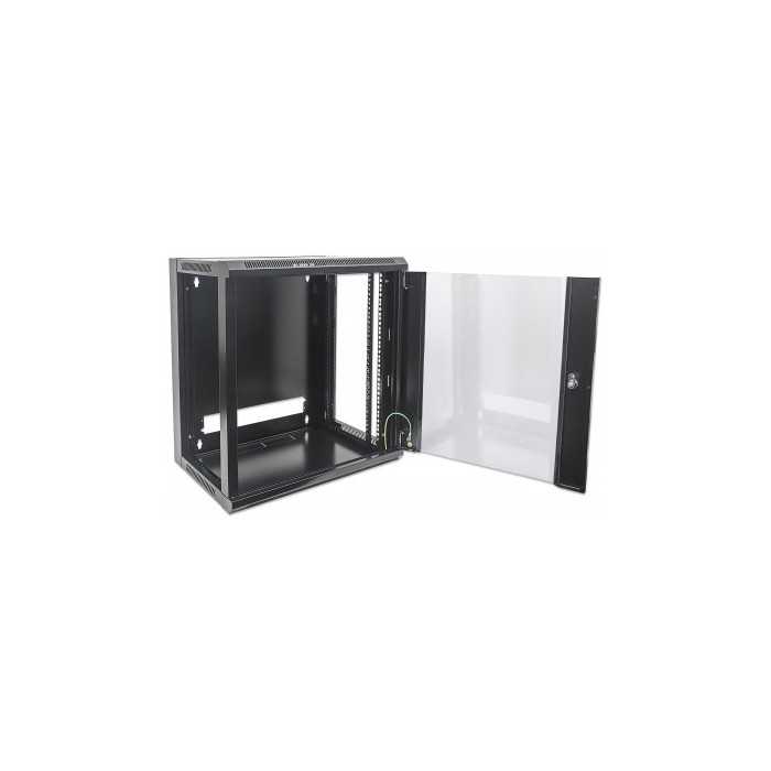 ARMÁRIO 12U 570X450 INT 19' AÇO PRETO