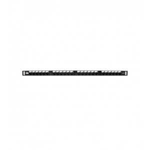 PATCH PANNEL-24 PT WP RACK 0,5U PRETO