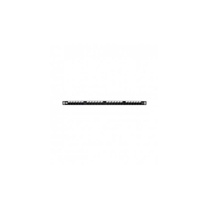 PATCH PANNEL-24 PT WP RACK 0,5U PRETO