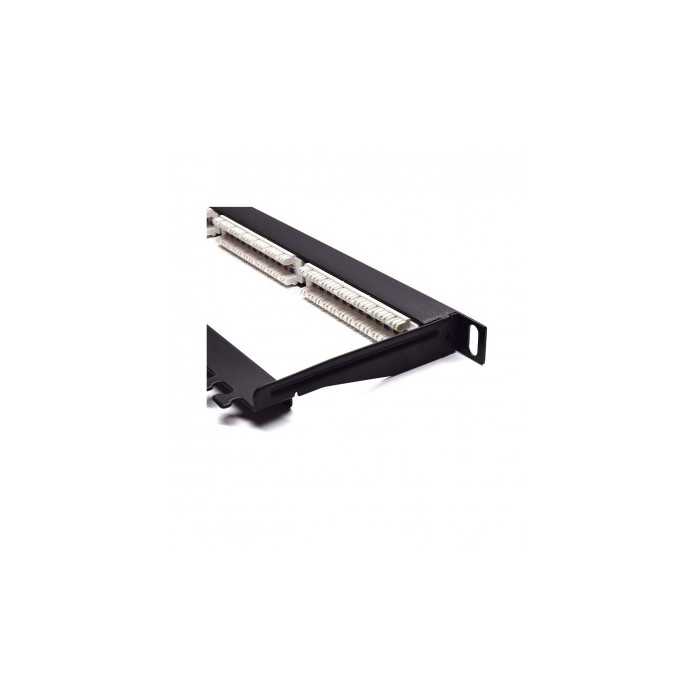PATCH PANNEL-24 PT WP RACK 0,5U PRETO