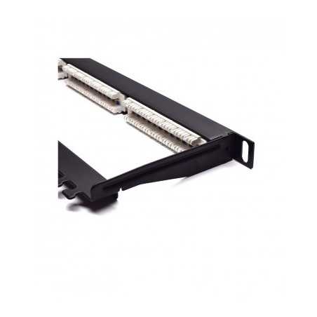PATCH PANNEL-24 PT WP RACK 0,5U PRETO