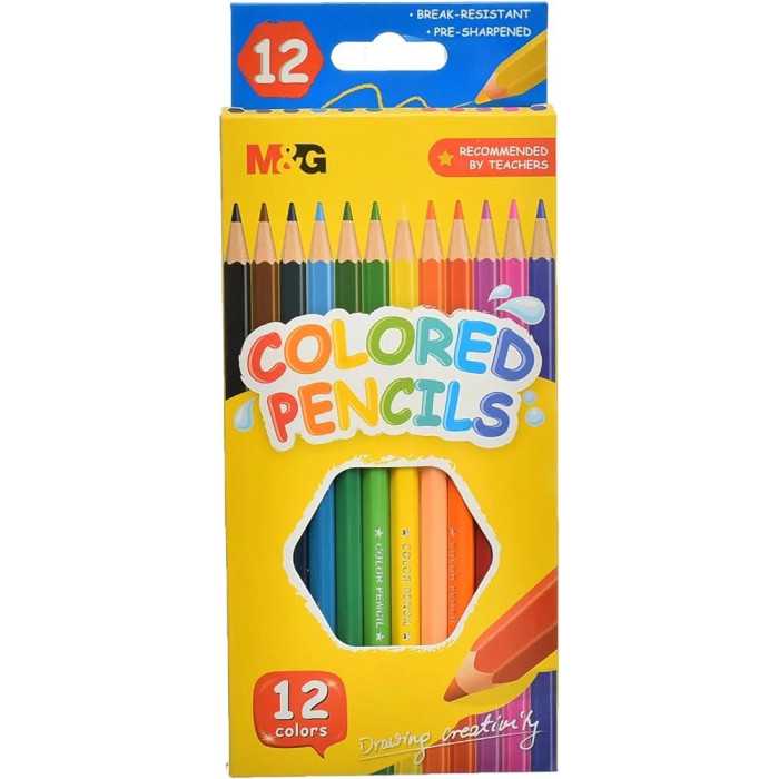 LÁPIS DE COR M&G 12 CORES