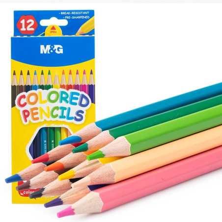 LÁPIS DE COR M&G 12 CORES