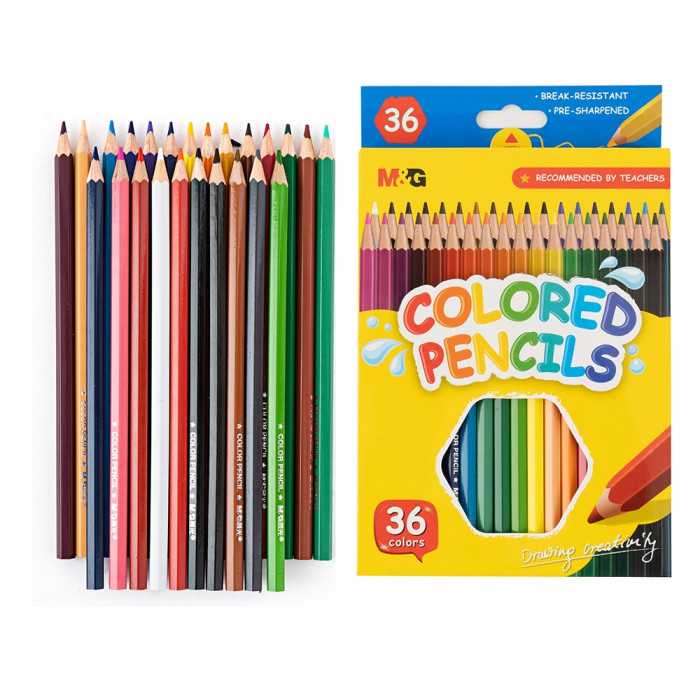 LÁPIS DE COR M&G 36 CORES