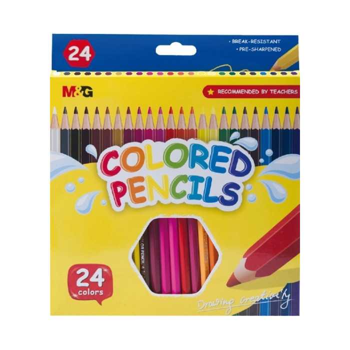 LÁPIS DE COR M&G 24 CORES