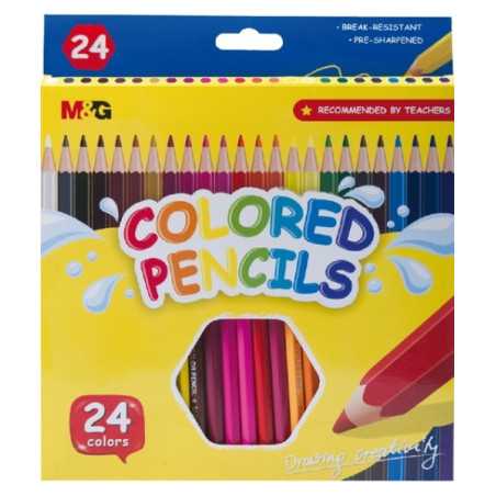 LÁPIS DE COR M&G 24 CORES