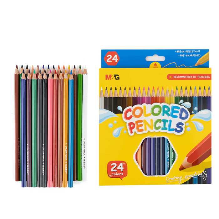 LÁPIS DE COR M&G 24 CORES