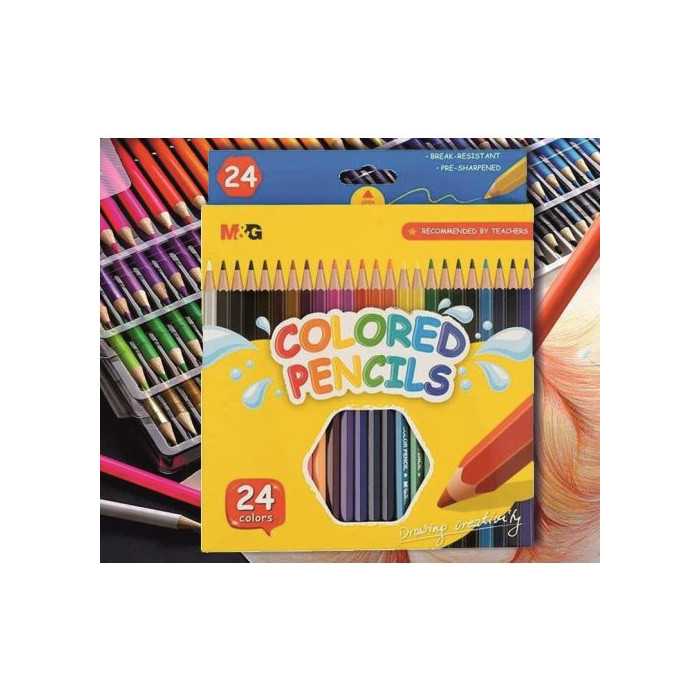 LÁPIS DE COR M&G 24 CORES